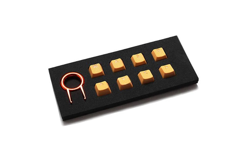 Tai-Hao 8 Key ABS Rubber Keycaps - Neon Orange - أكسسوار لوحة مفاتيح